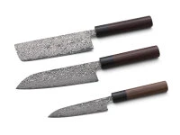 Damastmesser Set Santoku II 3 Damastmesser Set Santoku II