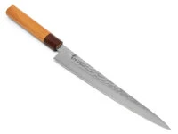 Damastmesser Sujihiki 240, VG-10, Hammerschlag 4 Damastmesser Sujihiki 240, VG-10, Hammerschlag – Bild 2