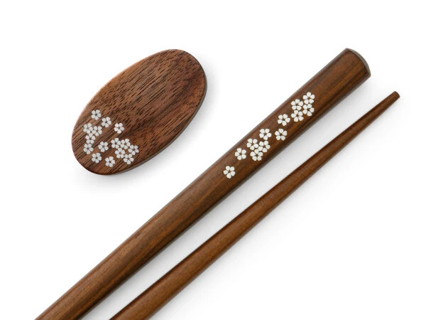 Essstäbchen Set Mit Ablage Sakura, Granadillo 13 Essstäbchen Set Mit Ablage Sakura, Granadillo – Bild 11