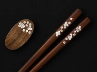 Essstäbchen Set Mit Ablage Sakura, Granadillo 12 Essstäbchen Set Mit Ablage Sakura, Granadillo – Bild 10