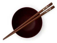 Essstäbchen Set Mit Ablage Sakura, Granadillo 8 Essstäbchen Set Mit Ablage Sakura, Granadillo – Bild 6