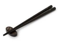 Essstäbchen Set Mit Ablage Tonbo, Ebenholz 6 Essstäbchen Set Mit Ablage Tonbo, Ebenholz – Bild 4