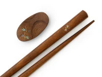 Essstäbchen Set Mit Ablage Tonbo, Granadillo 3 Essstäbchen Set Mit Ablage Tonbo, Granadillo