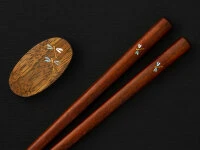 Essstäbchen Set Mit Ablage Tonbo, Granadillo 10 Essstäbchen Set Mit Ablage Tonbo, Granadillo – Bild 8