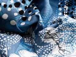 Furoshiki Kukka, Blau, 90 X 90 Cm -Geschäft Für Heimgeschirr furoshiki kukka blau 90 x 90 cm 1