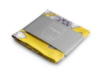 Furoshiki Rauha, Gelb, 50 X 50 Cm 4 Furoshiki Rauha, Gelb, 50 X 50 Cm – Bild 2