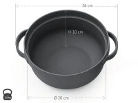 Gusseisen Reistopf Meshikko 3 Go. OIGEN (IH) 6 Gusseisen Reistopf Meshikko 3 Go. OIGEN (IH) – Bild 4