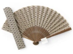 Handfächer Asanoha, Beige -Geschäft Für Heimgeschirr handfaecher asanoha beige 1