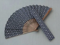 Handfächer Asanoha, Blau 9 Handfächer Asanoha, Blau – Bild 7