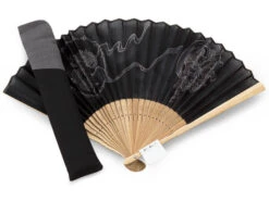 Handfächer Fujin Raijin, Donner-Gott, Schwarz -Geschäft Für Heimgeschirr handfaecher fujin raijin donner gott schwarz 1