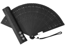 Handfächer Kuroi Taki, Schwarz -Geschäft Für Heimgeschirr handfaecher kuroi taki schwarz 1