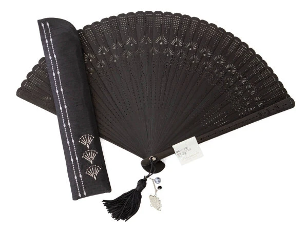 Handfächer Raundo Nidoru Sensu, Schwarz, Für Herren 9 Handfächer Raundo Nidoru Sensu, Schwarz, Für Herren – Bild 7