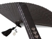 Handfächer Raundo Nidoru Sensu, Schwarz, Für Herren 7 Handfächer Raundo Nidoru Sensu, Schwarz, Für Herren – Bild 5