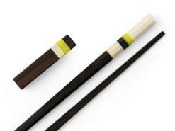 Japanische Essstäbchen Manchester Bee, Ebenholz, Mit Ablage -Geschäft Für Heimgeschirr japanische essstaebchen mancherster bee ebenholz mit ablage 1