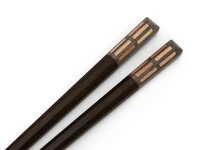 Japanische Essstäbchen MIKAGE, Ebenholz 4 Japanische Essstäbchen MIKAGE, Ebenholz – Bild 2