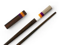 Japanische Essstäbchen Valencia Scent, Ebenholz, Mit Ablage 3 Japanische Essstäbchen Valencia Scent, Ebenholz, Mit Ablage