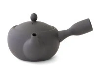 Japanische Teekanne Anzu Kurokusube, Banko Yaki, 320 Ml, Teesieb Aus Ton 4 Japanische Teekanne Anzu Kurokusube, Banko Yaki, 320 Ml, Teesieb Aus Ton – Bild 2