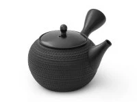 Japanische Teekanne Tokoname Tobikanna Kuro 3 Japanische Teekanne Tokoname Tobikanna Kuro