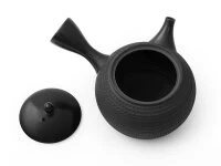 Japanische Teekanne Tokoname Tobikanna Kuro 5 Japanische Teekanne Tokoname Tobikanna Kuro – Bild 3