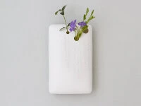 Japanische Vase Act/ Rain Drop, Weiß 3 Japanische Vase Act/ Rain Drop, Weiß