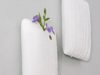 Japanische Vase Act/ Rain Drop, Weiß 6 Japanische Vase Act/ Rain Drop, Weiß – Bild 4