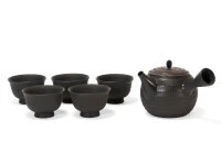Japanisches Teeservice 6-teilig, Kyusu Tokoname Sendan Maru 4 Japanisches Teeservice 6-teilig, Kyusu Tokoname Sendan Maru – Bild 2