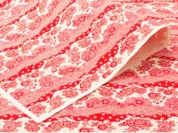 Japanpapier Chiyogami, Blütenwolken Rot/rosa 4 Japanpapier Chiyogami, Blütenwolken Rot/rosa – Bild 2