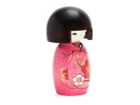 Kokeshi: Holzpuppe Okappa San 4 Kokeshi: Holzpuppe Okappa San – Bild 2