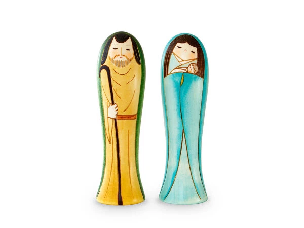 Kokeshi Maria Und Josef 12 Kokeshi Maria Und Josef – Bild 10