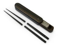 Premium Essstäbchen Set, Teilbar, Mit Ebenholz Case