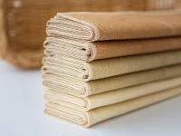 Serviette Bio Napkins, Brown, 50cm X 50cm 5 Serviette Bio Napkins, Brown, 50cm X 50cm – Bild 3