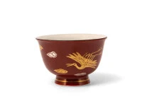 Teeschale Akaji Kingin Tsuru, 50 Ml 4 Teeschale Akaji Kingin Tsuru, 50 Ml – Bild 2