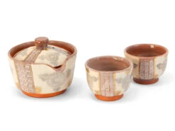 Teeservice Shiboridashi Shino Hanamishima, 3-teilig -Geschäft Für Heimgeschirr teeservice shiboridashi shino hanamishima 3 teilig 1