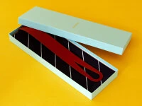 Umhängetasche Furoshiki Sutoraipu, Marine, 70 Cm 6 Umhängetasche Furoshiki Sutoraipu, Marine, 70 Cm – Bild 4