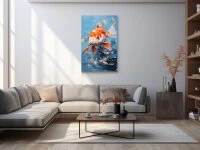 Wandbild Dobutsu #2, Japanische Tiere, Farbig 2:3 4 Wandbild Dobutsu #2, Japanische Tiere, Farbig 2:3 – Bild 2