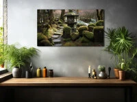 Wandbild Nihonteien #3, Japanischer Garten, Farbig, 16:9 4 Wandbild Nihonteien #3, Japanischer Garten, Farbig, 16:9 – Bild 2