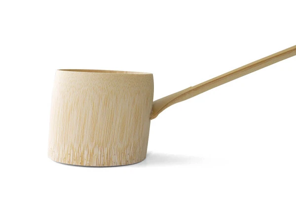 Wasserschöpfkelle, Hishaku Takayama, Weißer Bambus 7 Wasserschöpfkelle, Hishaku Takayama, Weißer Bambus – Bild 5